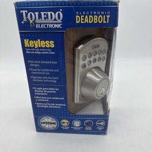 Toledo Deadbolt Keyless Combination Universal Stainless Steel Door Lock CV180E